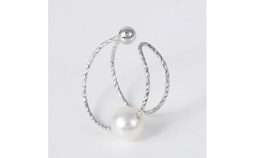 1097Ｋ10ＷＧあこや本真珠イヤーカフ シャイン