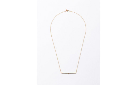 1259【half  moon】K18YGベビーパール5ドロップチャームネックレス