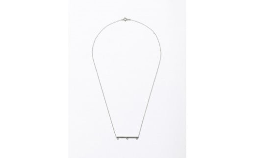 1262【mini bar】Ptアコヤブルーパールペリドットネックレス