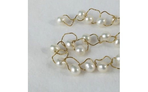 1653　淡水本真珠ネックレス・バブルG