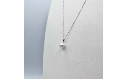 1670　K18WG　アコヤ真珠　Yチェーンペンダント　8mmアップ　真珠 ネックレス ペンダント アコヤ真珠 アコヤ貝 伊勢志摩 冠婚葬祭 結婚式 入学式 ギフト 贈り物 アクセサリー ジュエリー パール