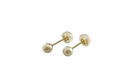 1709 アコヤ真珠8mm　プラチナ900 スタッドピアス