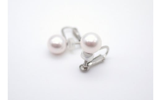 993　7.5-8.0mmアコヤ真珠ネックレスイヤリングセット