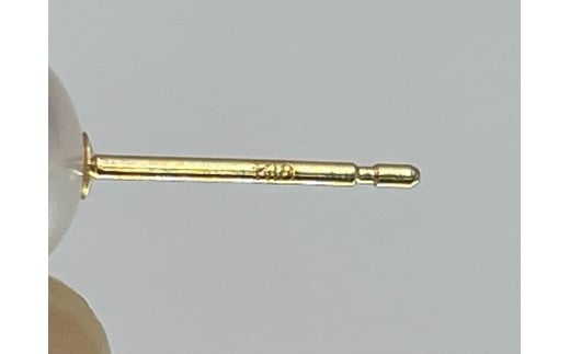 1120 アコヤ真珠　ピアスK18YG　8㎜up　真珠 ピアス アコヤ真珠 アコヤ貝 伊勢志摩 冠婚葬祭 結婚式 入学式 ギフト 贈り物 アクセサリー ジュエリー パール