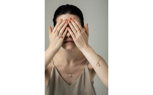 1267【the bar】K18YGアコヤホワイトパールブレスレット