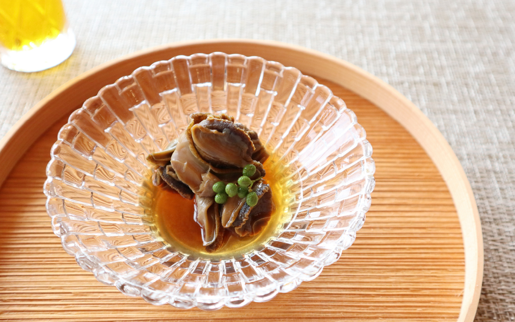 206　伊勢せきや　美しくに　扇　アワビ　貝　だし　つぼやき　ギフト　自宅