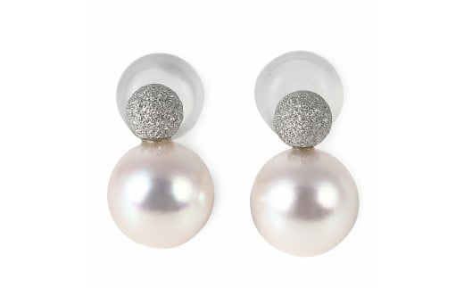 1029プラチナあこや本真珠ピアス　フラッシュボール