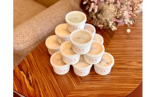 1544　EKA GELATO ジェラート12個セット　ジェラート ソルベット アイスクリーム シャーベット 伊勢志摩 贈り物 ギフト お中元 お歳暮