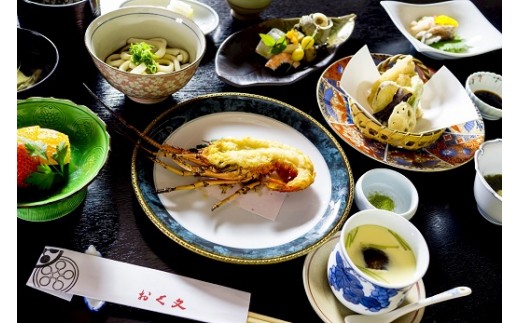 158料理旅館おく文 伊勢楽市膳 宿泊券 ワンドリンク付き