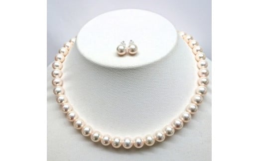 621 大粒アコヤ真珠8.5-9.0mmupネックレス・ピアスセット（イヤリングに変更可能） ネックレス 真珠ネックレス パールネックレス チョーカ 真珠 パール イヤリングセット ピアスセット アコヤ真珠 あこや真珠 アコヤパール 大粒 8.5mm 8.5mmup ジュエリー 貴金属 宝石 定番 伊勢市 伊勢志摩 ギフト 贈り物 シンプル フォーマル 冠婚葬祭 結婚式 入学式 卒業式
