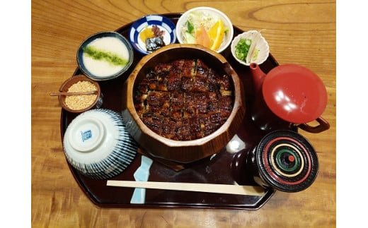 949鰻の千代幸ひつまぶし伊勢芋とろろ付と名物白焼(川)のセット1名様分御食事券 伊勢 うなぎ 食事 伊勢神宮 お食事券 ランチ 伊勢芋 とろろ 白焼