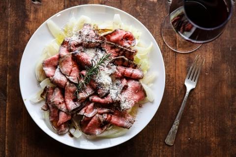 【10-47】松阪牛のカルパッチョ「ウチモモ」「シンシン」赤身食べ比べセットL