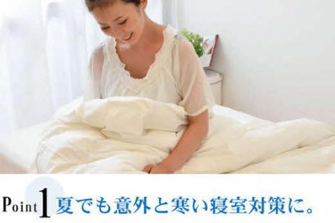 【3-140】夏に使う羽毛布団 ニューゴールドラベル 薄掛け シングル 150×210cm ホワイトダックダウン85％ 日本羽毛製品協同組合 品質推奨ラベル付き 肌掛け 羽毛 掛け布団 立体キルト【2