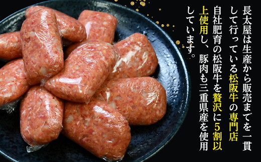松阪牛 生ハンバーグ 1kg ( 100g ✕ 10個 )【1-439】