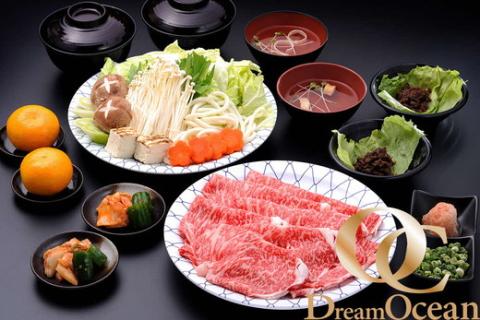 【3-131】松阪牛Dreamオーシャンご招待券　松阪牛しゃぶしゃぶスペシャルコース（2名様）【有効期限：発行日より6か月】