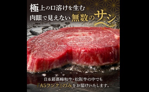 松阪牛 A5 ヒレステーキ 360g（120g×3枚）【5.4-7】