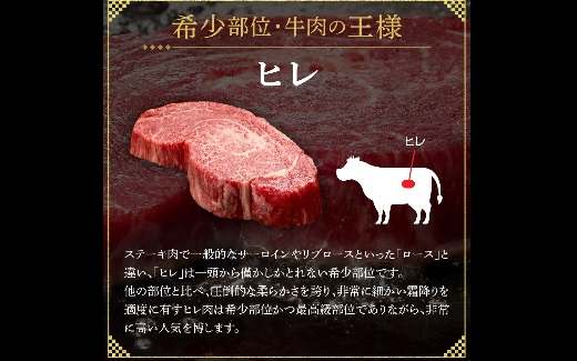 松阪牛 A5 ヒレステーキ 360g（120g×3枚）【5.4-7】