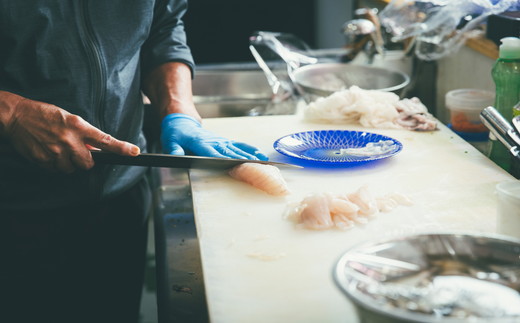 【3-183】伊勢湾 天然とらふぐ刺身 5人前　特製ポン酢付