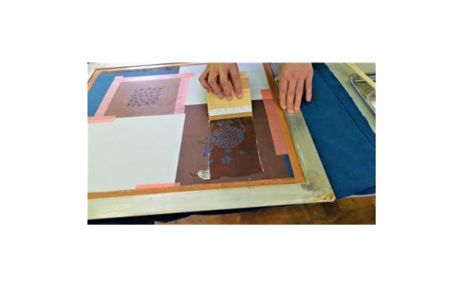 藍染Tシャツ　伊勢型紙染め体験