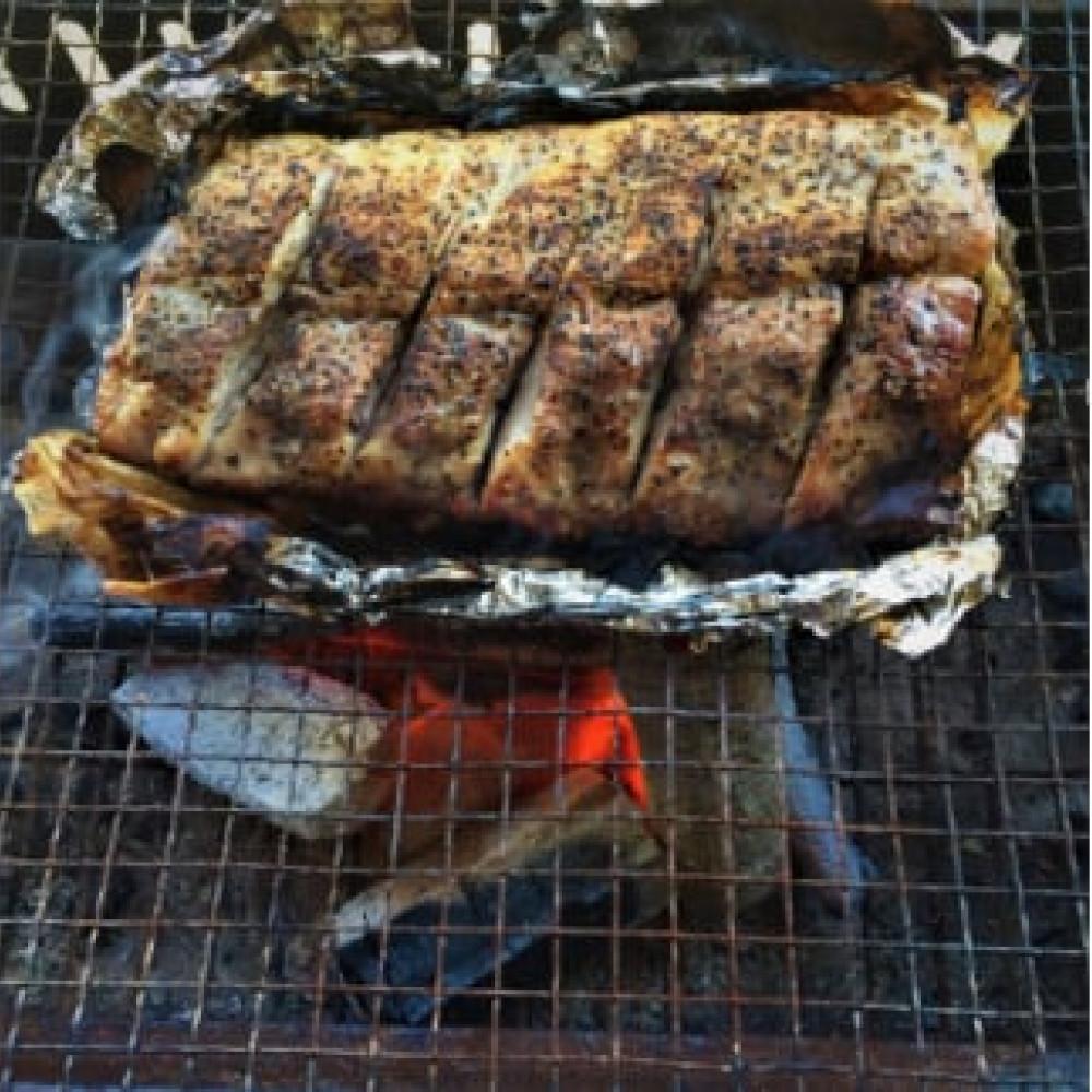 味付きバックリブ(ケイジャンスパイス)約400g×2p・追いスモーク(燻製)セット付