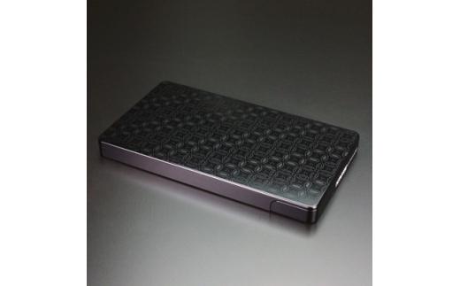 名刺ケース ジュラルミン削り出し ＜七宝＞BLACK