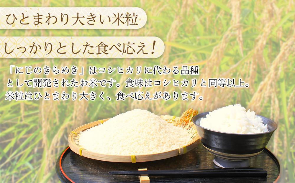 【先行予約】R7年産 白米 にじのきらめき10kg(5kg×2袋)