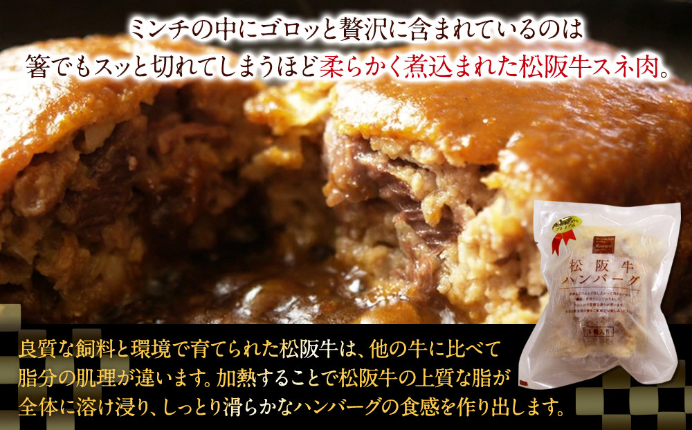 松阪牛100％ハンバーグ　８個セット