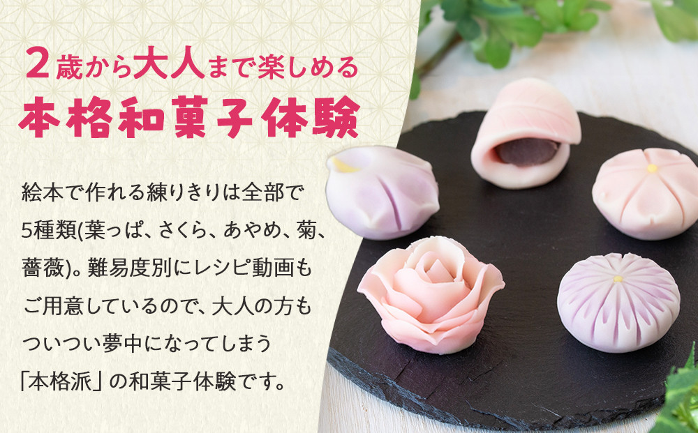 大徳屋長久のさわってつくってたべる絵本:ねりきり(2個入)