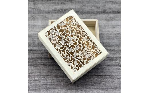 伊勢型紙文様の宝箱＜アラベスク＞収納　卓上整理