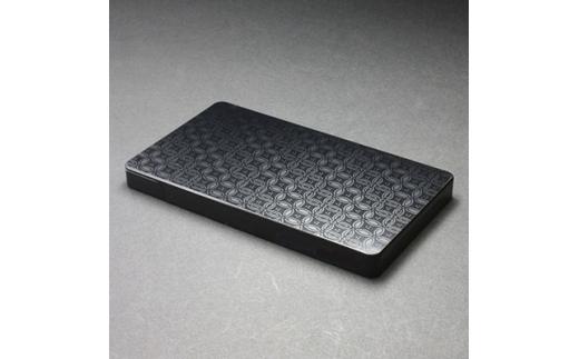 名刺ケース ジュラルミン削り出し ＜七宝＞BLACK