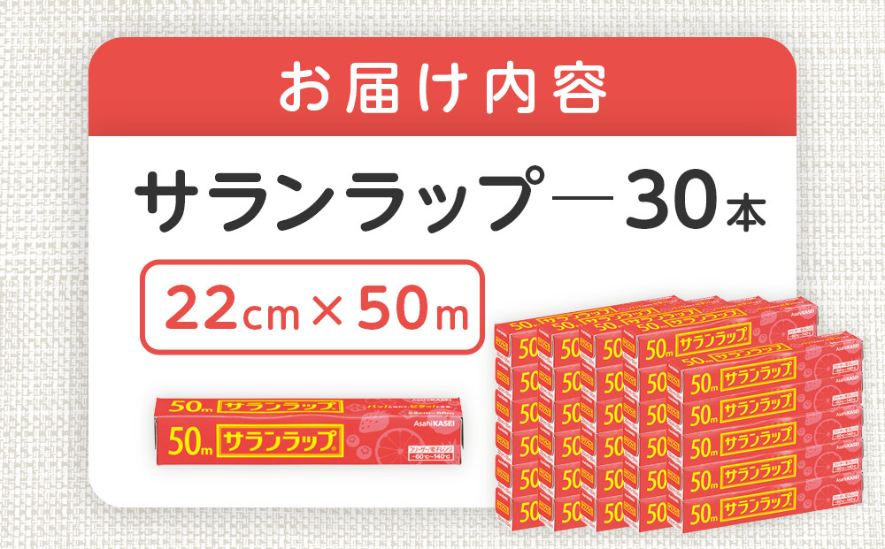 サランラップ　22cm×50m　30本　(旭化成ホームプロダクツ)