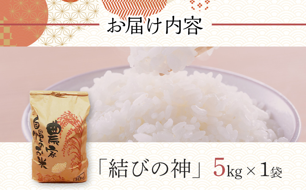 【先行予約】R7年産 白米 結びの神　5kg　三重県オリジナル品種