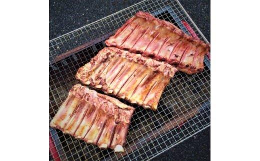 バックリブ(スペアリブ)スモーク・ハーフカット　味付　加熱済　3袋