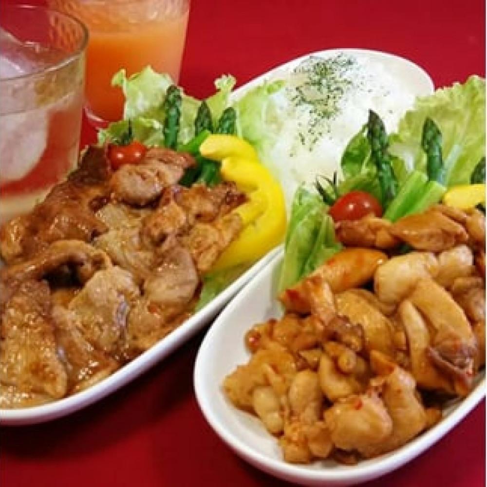 豚スタミナ焼肉　5袋　鶏ピリ辛焼肉　5袋　(150gx10袋=1.5kg)