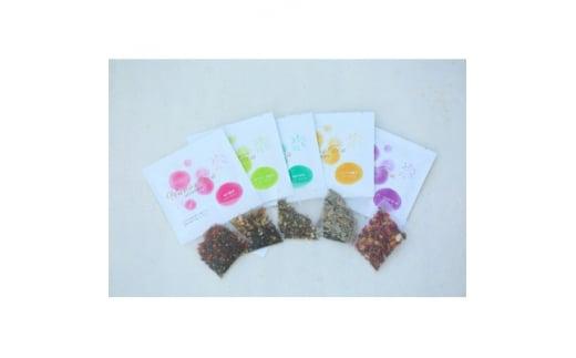 伊勢茶フレーバーティー＜香料不使用・天然素材使用＞ 5種類×6包