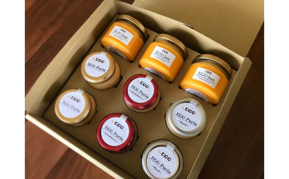 【12/15までの申込で年内にお届け！】＜TVで紹介！＞たまごジャム3個と3種のたまごプリンの詰め合わせ