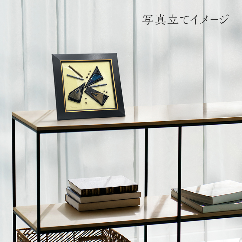 【壁飾り】インテリア　和モダン　ガラスアート　和今風A