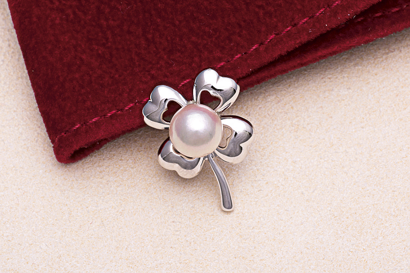 L-9あこや真珠ブローチ