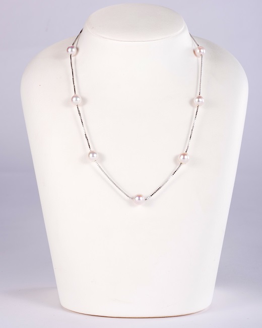 N-44あこや真珠ステーションネックレス