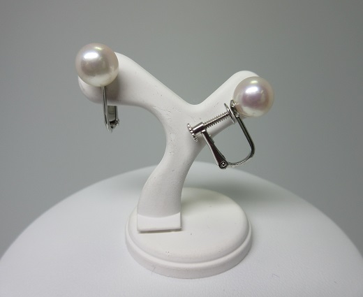 O-44あこや本真珠　イヤリング（5-B）