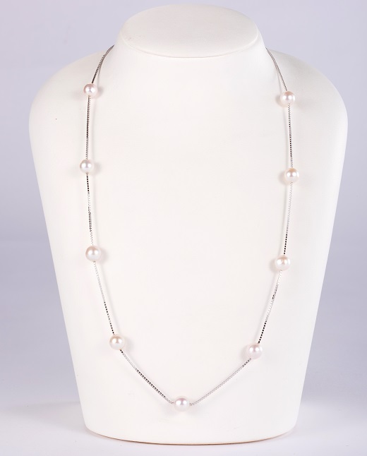 O-49あこや真珠ステーションネックレス