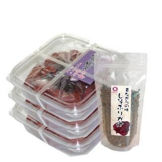 梅干し 熊野乃梅 昔ながらの梅（塩分25％） 500ｇ×3P  しそふりかけ【snby0003】