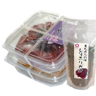 梅干し 熊野乃梅 2種詰合せ② 昔ながら（塩分25％） はちみつ（塩分8％） しそふりかけ【snby0010】