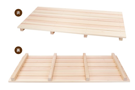 すのこ 85cm x 44.5cm 溝彫り 滑り止め 6枚打ち 紀州産 総ひのき製 職人手作り【ymku0010】