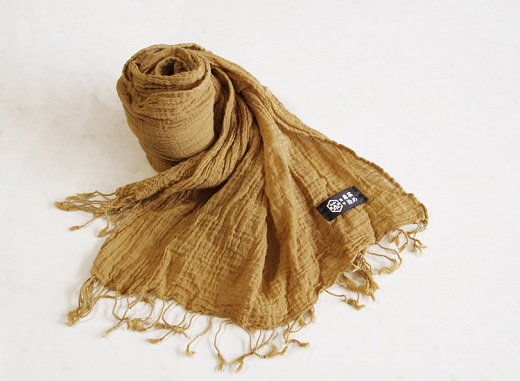 熊野番茶染め 綿ストール【mrm0107】