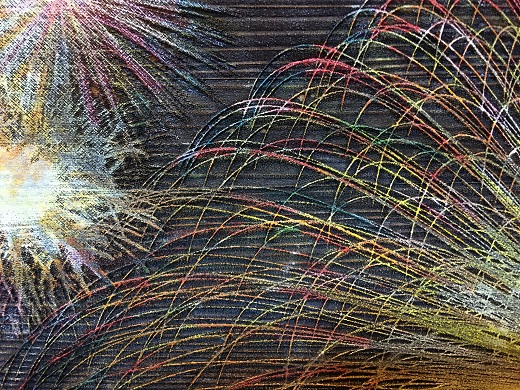 熊野市大花火木彫板画(B)【snsi0002】