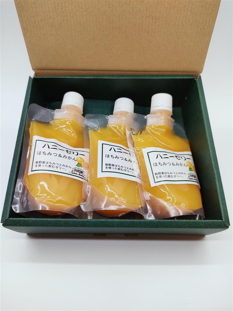 自然塾　みかん ハニーゼリー　３個入り【szjk0004】