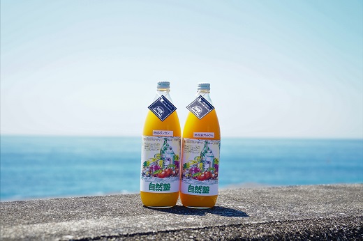 自然塾　柑橘100%まるごと絞りジュース　２本入り　みかんジュース オレンジ ポンカン 不知火 温州 ドリンク 飲料 飲み物 朝食 無添加 季節 旬【szjk0007】