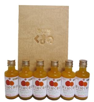 みかんジュース 飲みきりサイズ いつでも新鮮な味わい☆【不知火ジュース：ミニ】180ml×6本  化粧箱  みかん 100% オレンジジュース  ギフト プレゼント 贈答用 三重県 熊野市【kmkn0086】