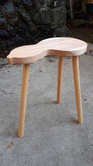 ひょうたんスツール スツール 椅子 インテリア 木工品【kbmn0002】